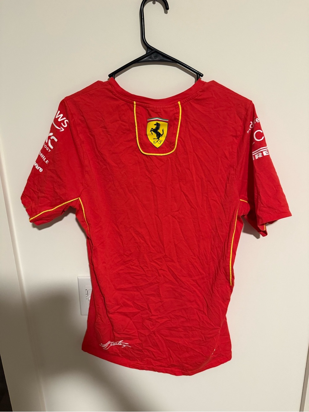 LeClerc Ferrari Red Racing Tee - Picture 2 of 2